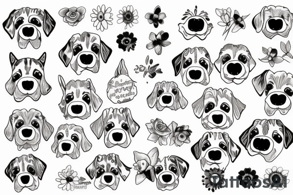 Dog names daisy tattoo idea