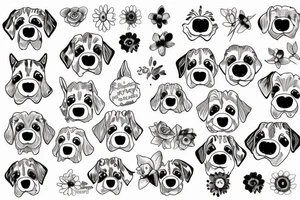 Dog names daisy tattoo idea