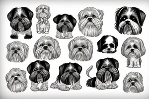 Shih tzu tattoo idea