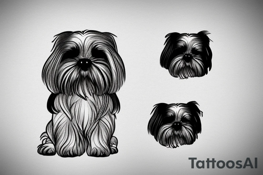 Shih tzu tattoo idea