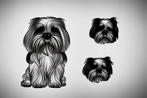 Shih tzu tattoo idea