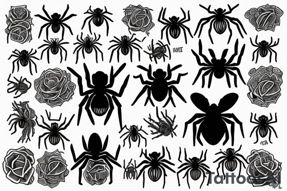 Spiders tattoo idea