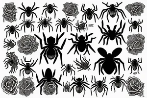 Spiders tattoo idea