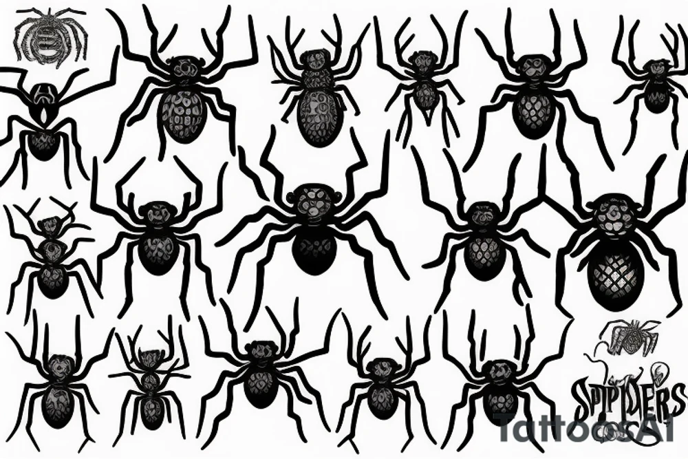 Spiders tattoo idea