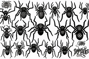 Spiders tattoo idea