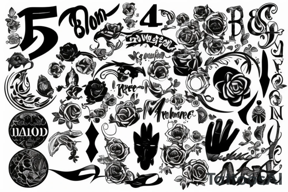 black nomber 126 tattoo idea