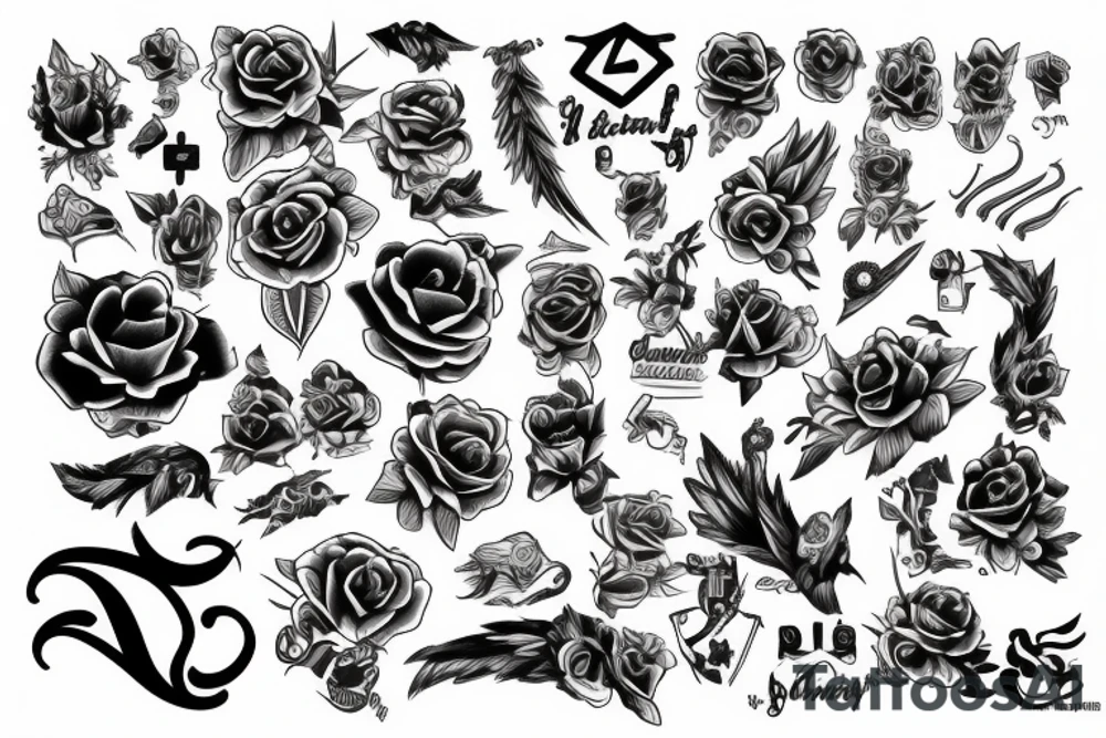 black nomber 126 tattoo idea