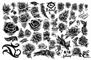 black nomber 126 tattoo idea