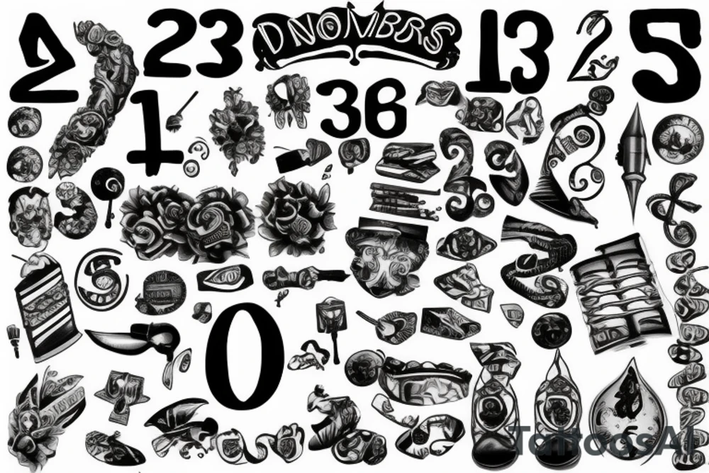 numbers 126 tattoo idea