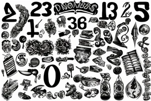 numbers 126 tattoo idea
