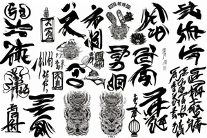 number 8 in chinese tattoo idea