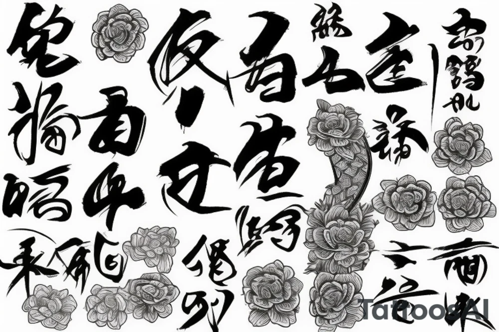 number 8 in chinese tattoo idea