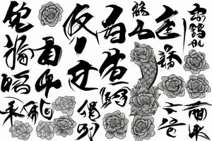 number 8 in chinese tattoo idea