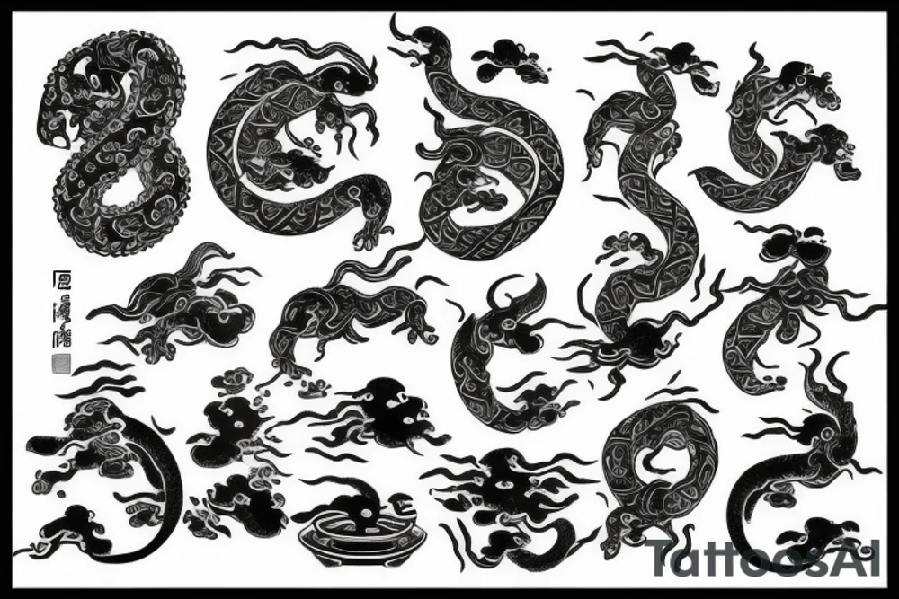 eight in chinese tattoo idea