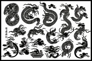 eight in chinese tattoo idea