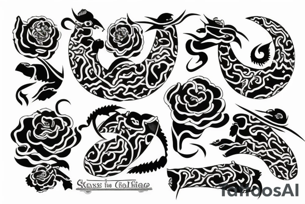 eight in chinese tattoo idea