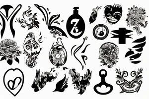 Bond between two people tattoo idea
