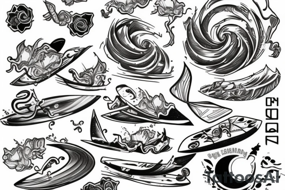Man tatto , surf tattoo idea