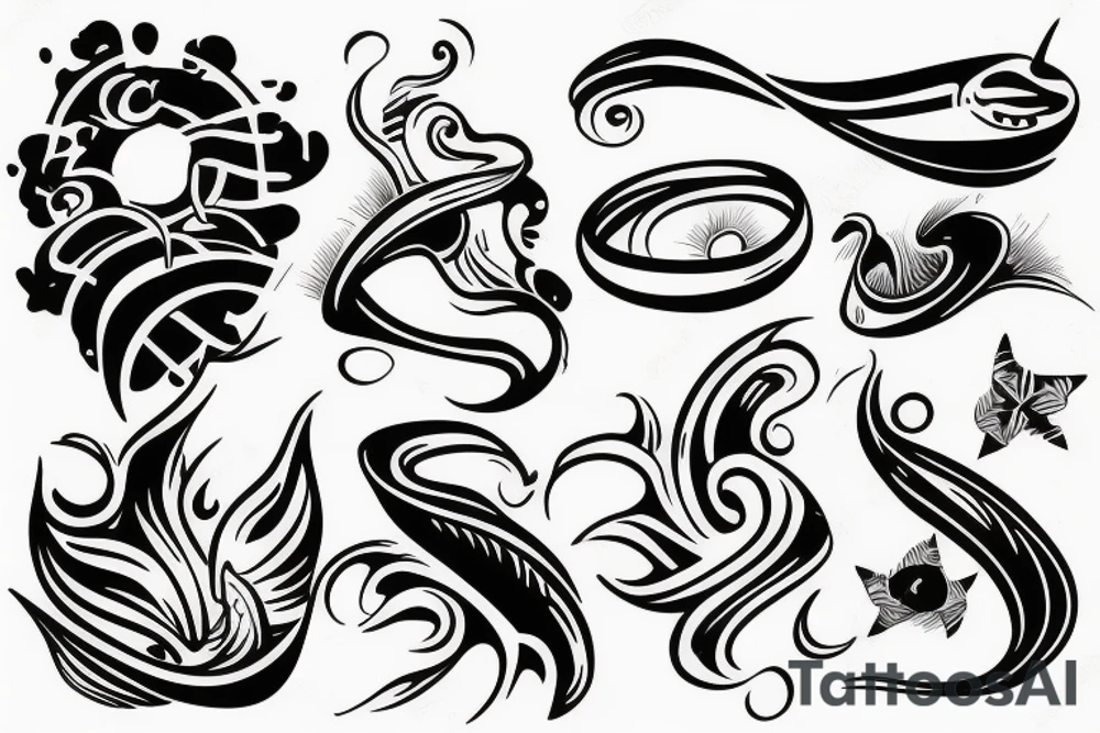 Man tatto  , surf tattoo idea
