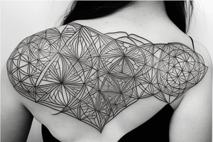 SACRED GEOMETRY TATTOO, FINE LINE, MICRO NEEDLING, GEOMETRIC, DOTS tattoo idea