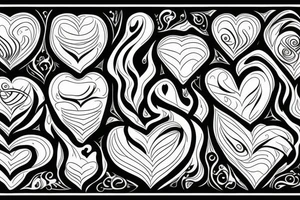 heart with flame tattoo idea