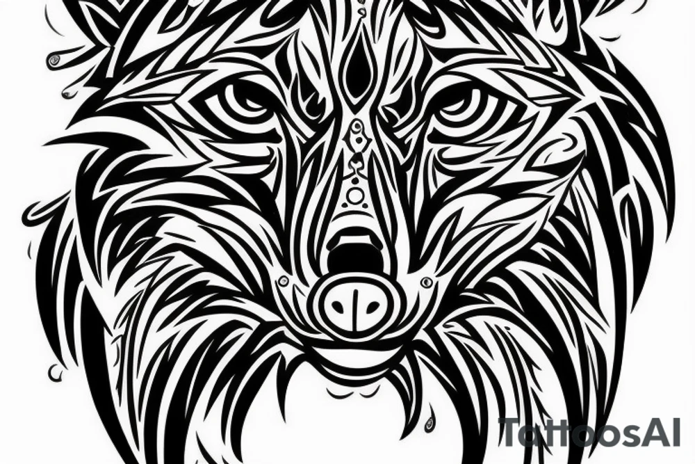 FINE LINE, INK STYLE, MICRO REALISM, WOLF, EYE, GEOMETRIC, SACRED SYMBOL tattoo idea