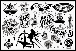 Never Give Up tattoo idea