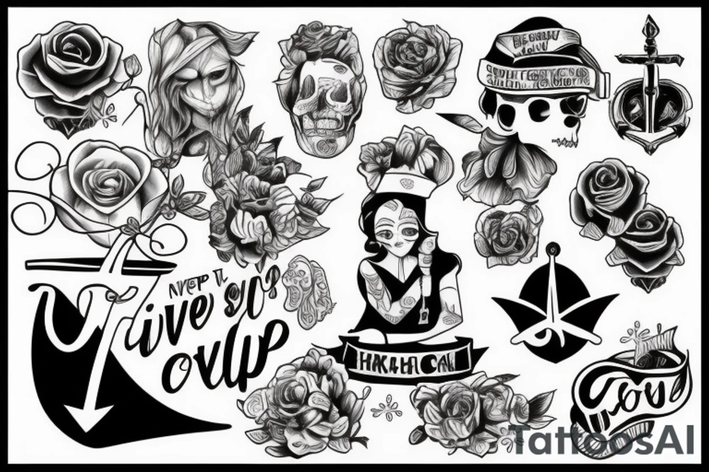 Never Give Up tattoo idea