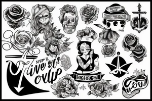 Never Give Up tattoo idea