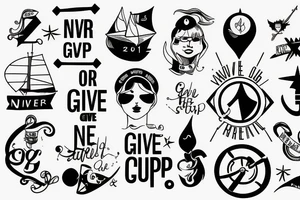 Never Give Up tattoo idea