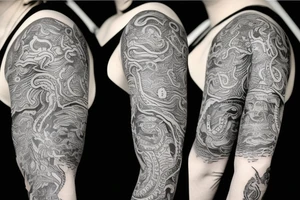 Kraken sleeve to cover a deltoide tattoo tattoo idea
