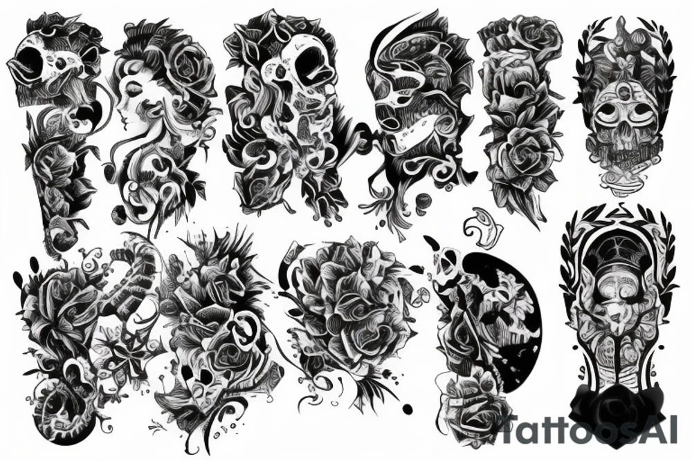 sleeve to cover a deltoide tattoo tattoo idea