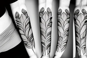 flora and fauna illustration tattoo idea