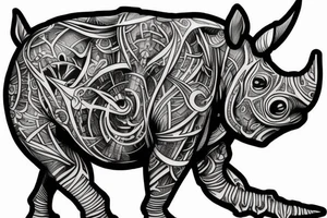 rhino tattoo idea