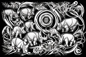 rhino tattoo idea