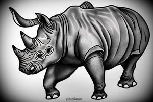 rhino tattoo idea