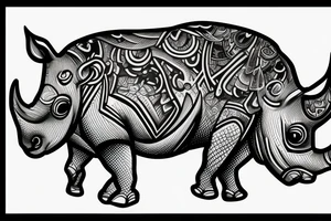 rhino tattoo idea