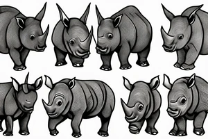 rhino tattoo idea