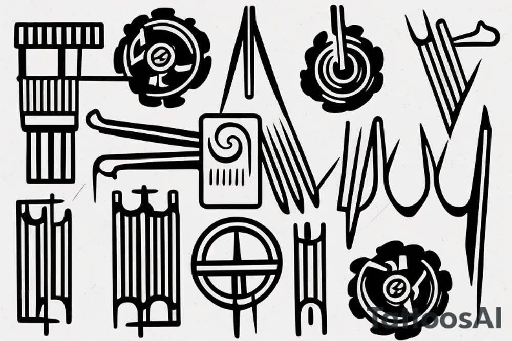 tuning forks tattoo idea