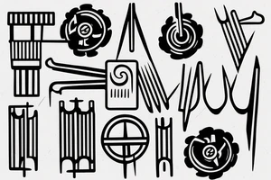 tuning forks tattoo idea