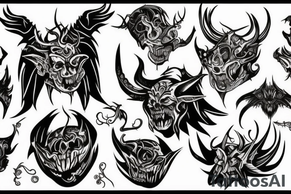 demons of the night tattoo idea