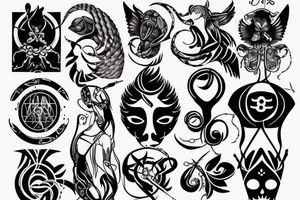 Libra zodiac and cancer zodiac tattoo idea