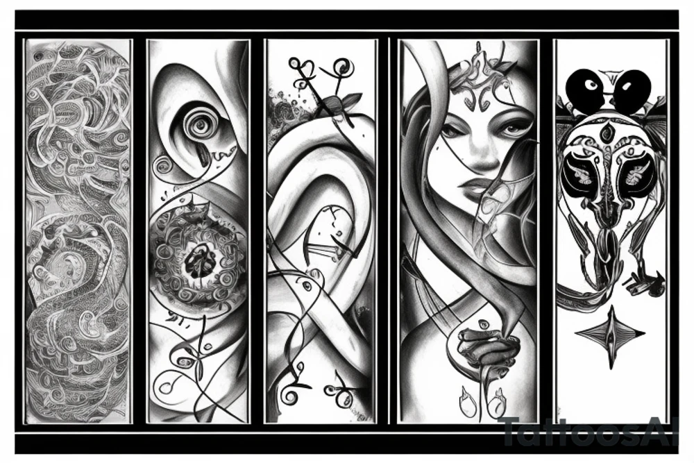 Libra zodiac and cancer zodiac tattoo idea