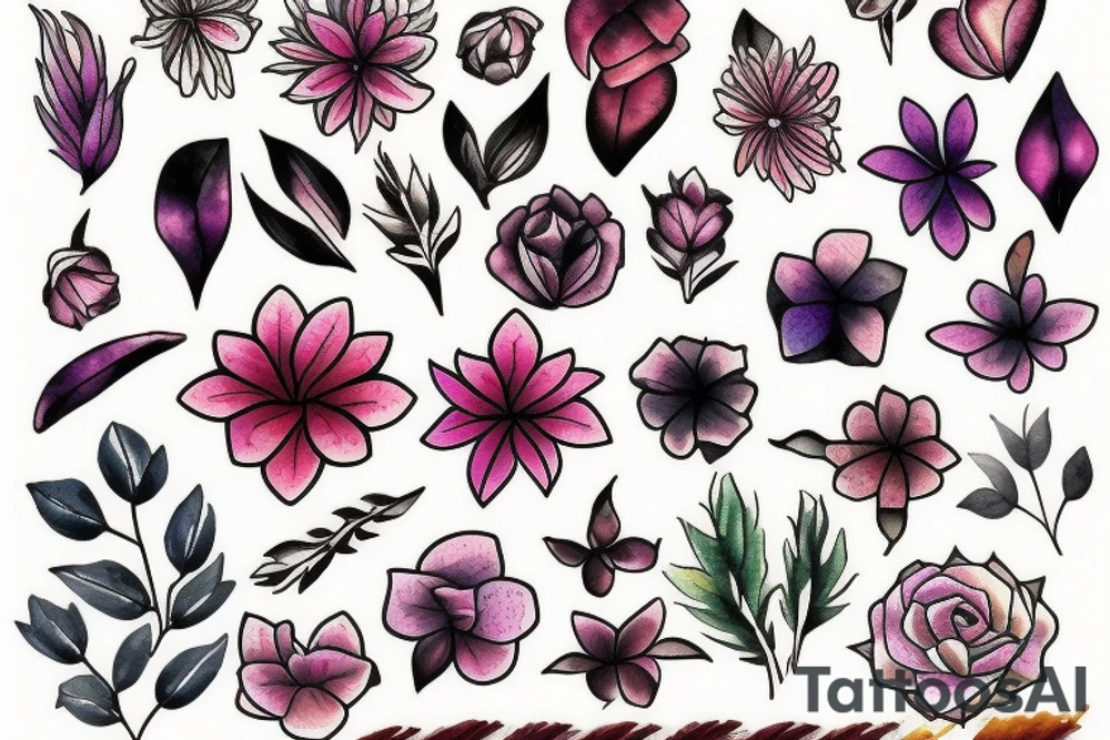 Flower tattoo idea