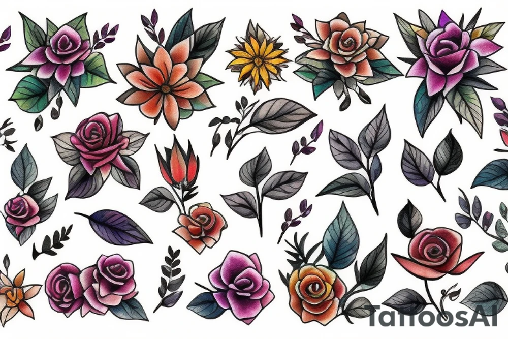Flower tattoo idea