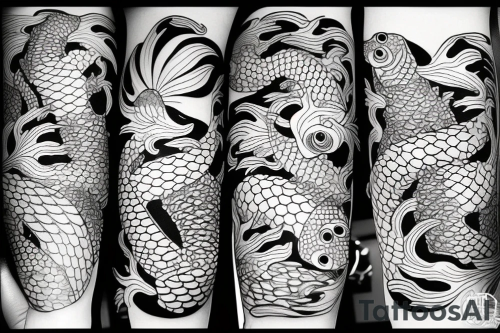 Koi fish tattoo idea