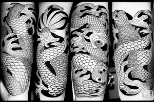 Koi fish tattoo idea
