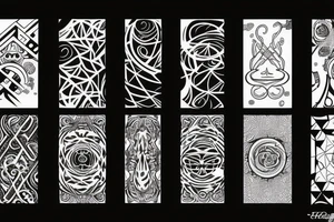 5 element space , hollow tattoo idea