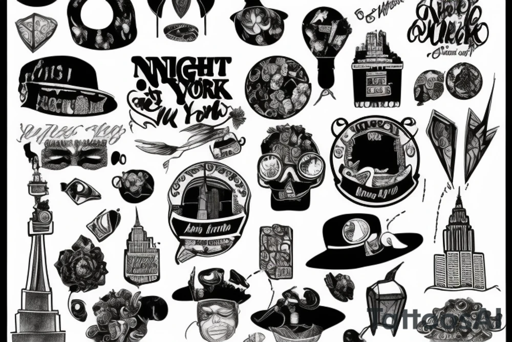 one night in new york city tattoo idea