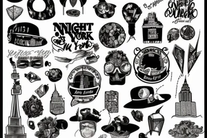 one night in new york city tattoo idea